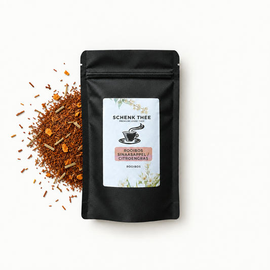 Rooibos Sinaasappel / Citroengras verpakking met losse thee, zonder gewichtsaanduiding