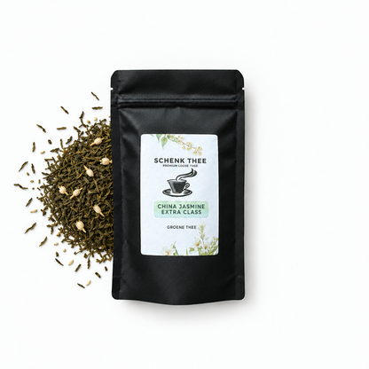China Jasmine Extra Class verpakking met losse groene thee zonder gewichtsaanduiding