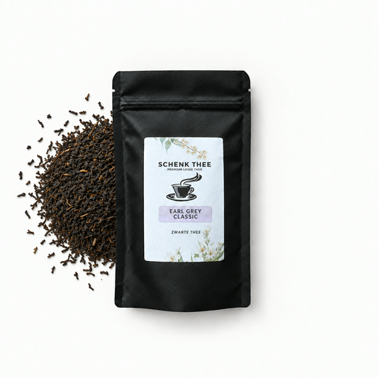 Earl Grey Classic verpakking met losse zwarte thee zonder gewichtsaanduiding